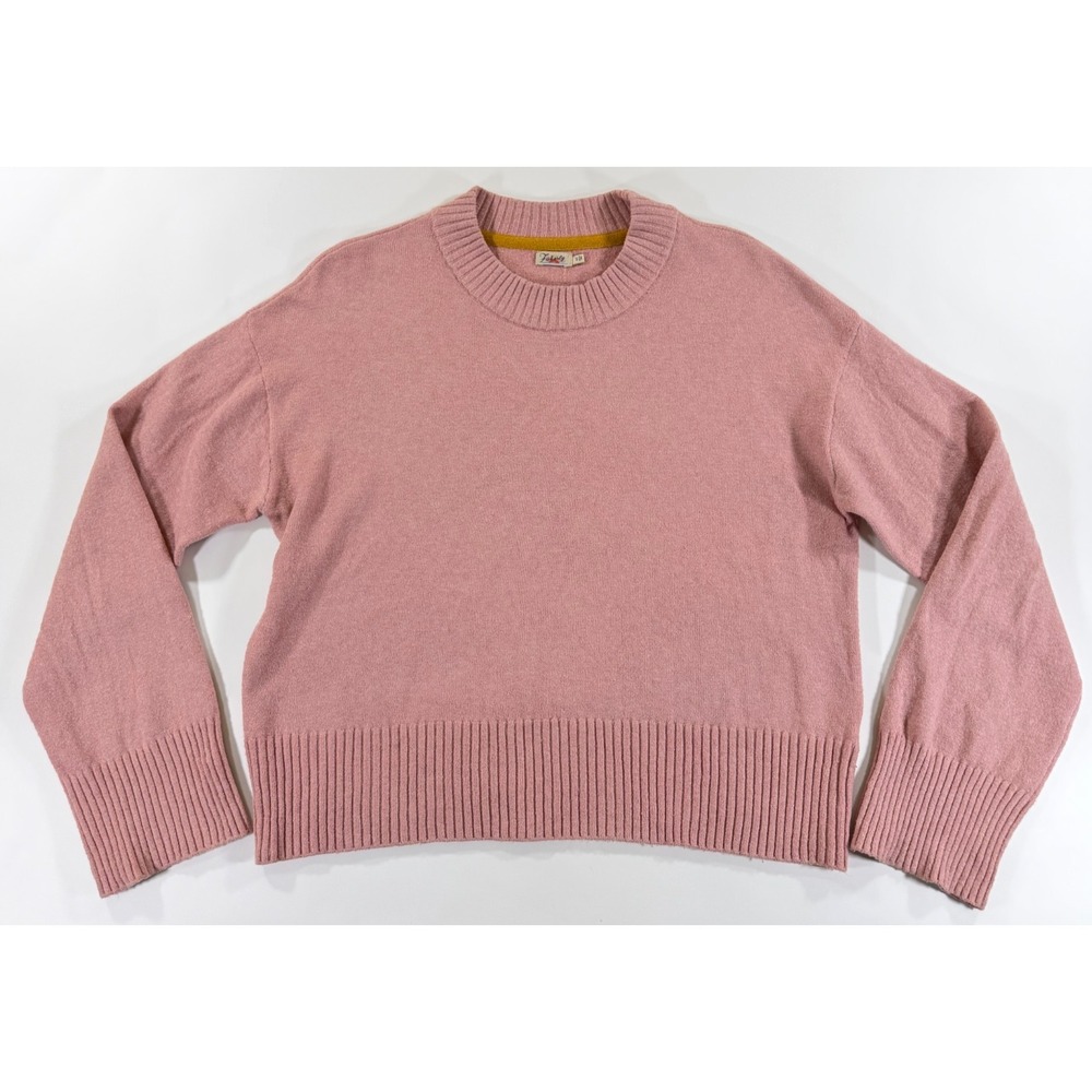 Faherty Jackson Crewneck Sweater Womens Pink Oversized Small Preppy Huckberry